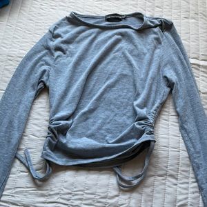 Prettylittlething grey crop top